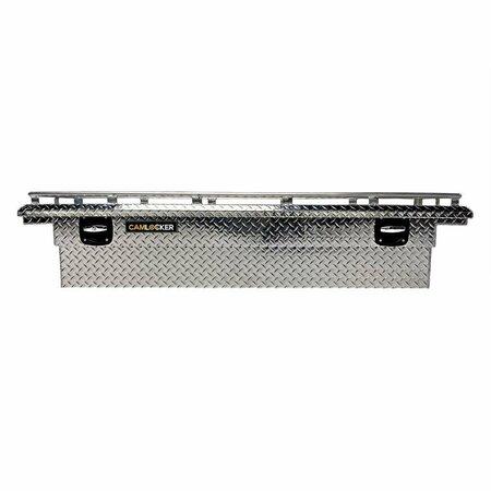 CAMLOCKER 60 in Crossover Truck Tool Box With Rail For Ford Maverick, Polished Aluminum S60LPRL